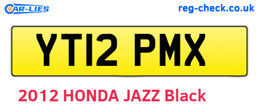YT12PMX are the vehicle registration plates.