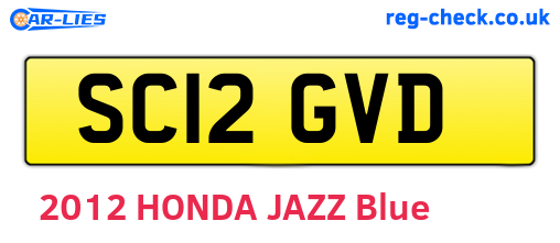 SC12GVD are the vehicle registration plates.