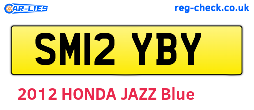 SM12YBY are the vehicle registration plates.