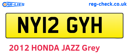 NY12GYH are the vehicle registration plates.