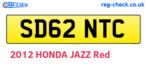 SD62NTC are the vehicle registration plates.