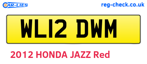 WL12DWM are the vehicle registration plates.