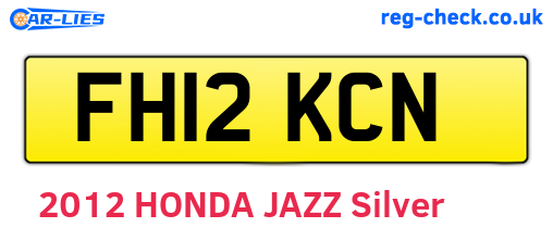 FH12KCN are the vehicle registration plates.