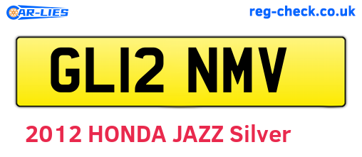 GL12NMV are the vehicle registration plates.