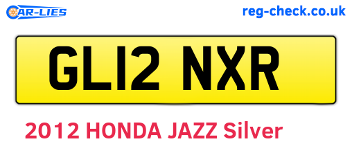 GL12NXR are the vehicle registration plates.