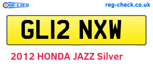 GL12NXW are the vehicle registration plates.