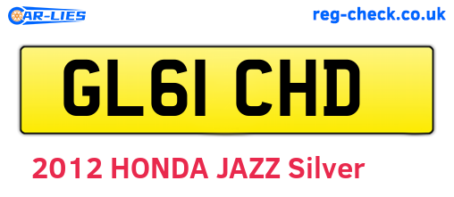 GL61CHD are the vehicle registration plates.