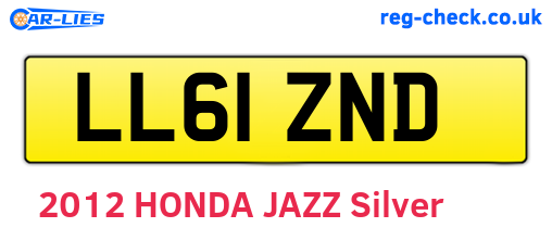 LL61ZND are the vehicle registration plates.