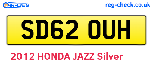 SD62OUH are the vehicle registration plates.