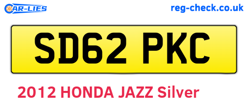 SD62PKC are the vehicle registration plates.