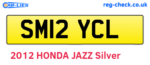 SM12YCL are the vehicle registration plates.