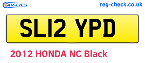 SL12YPD are the vehicle registration plates.