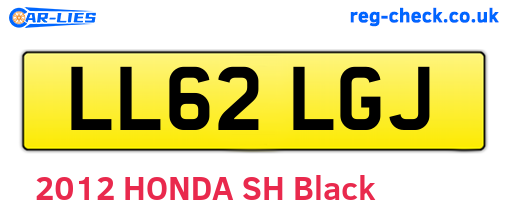 LL62LGJ are the vehicle registration plates.