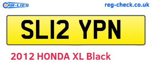 SL12YPN are the vehicle registration plates.