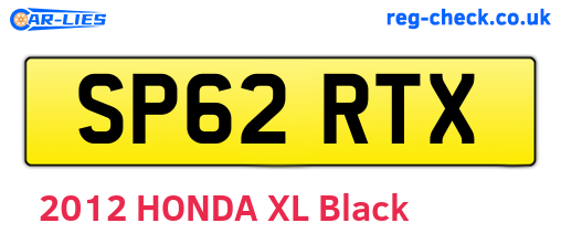 SP62RTX are the vehicle registration plates.