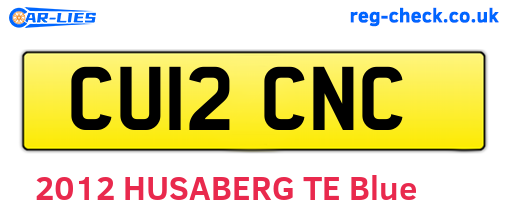 CU12CNC are the vehicle registration plates.