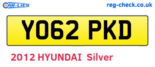 YO62PKD are the vehicle registration plates.