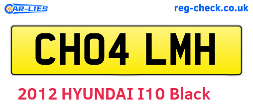 CH04LMH are the vehicle registration plates.