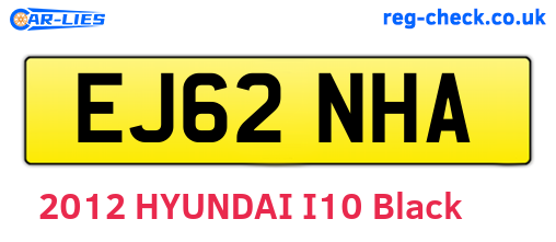 EJ62NHA are the vehicle registration plates.