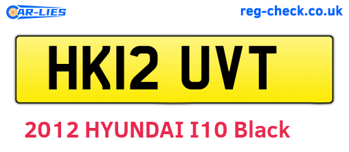 HK12UVT are the vehicle registration plates.