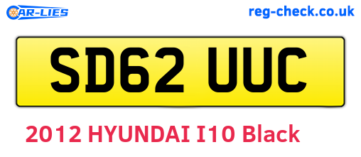 SD62UUC are the vehicle registration plates.