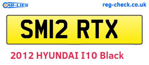 SM12RTX are the vehicle registration plates.