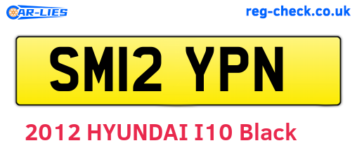 SM12YPN are the vehicle registration plates.