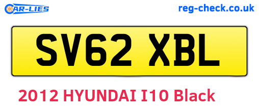 SV62XBL are the vehicle registration plates.