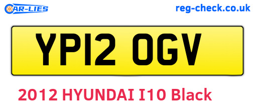 YP12OGV are the vehicle registration plates.