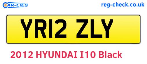 YR12ZLY are the vehicle registration plates.