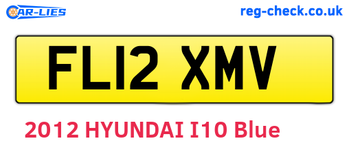 FL12XMV are the vehicle registration plates.