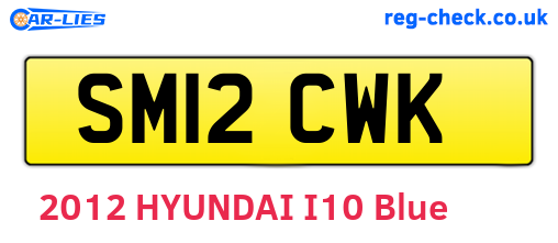 SM12CWK are the vehicle registration plates.