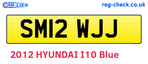 SM12WJJ are the vehicle registration plates.