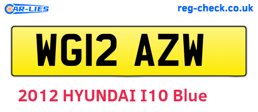 WG12AZW are the vehicle registration plates.