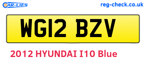 WG12BZV are the vehicle registration plates.