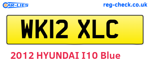 WK12XLC are the vehicle registration plates.