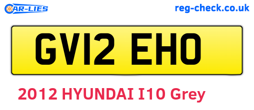 GV12EHO are the vehicle registration plates.