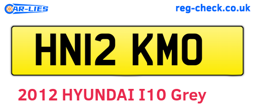 HN12KMO are the vehicle registration plates.