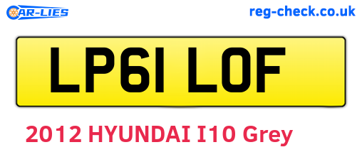 LP61LOF are the vehicle registration plates.