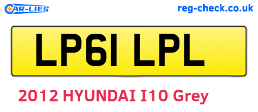 LP61LPL are the vehicle registration plates.