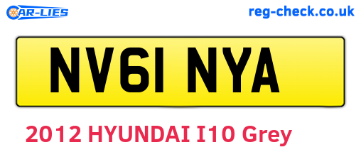 NV61NYA are the vehicle registration plates.
