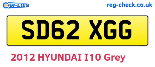 SD62XGG are the vehicle registration plates.