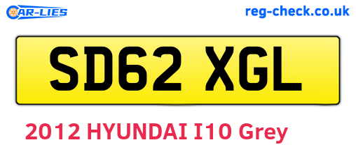 SD62XGL are the vehicle registration plates.