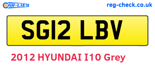 SG12LBV are the vehicle registration plates.