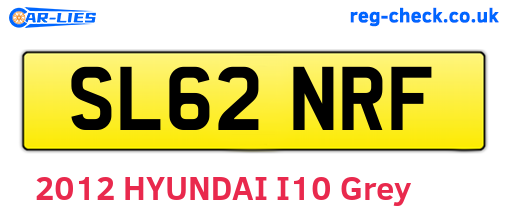 SL62NRF are the vehicle registration plates.