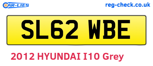 SL62WBE are the vehicle registration plates.