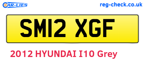 SM12XGF are the vehicle registration plates.