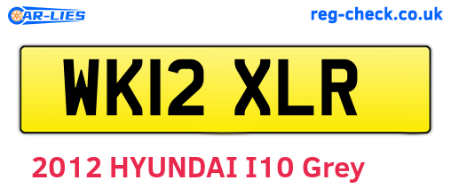 WK12XLR are the vehicle registration plates.