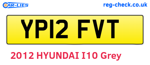 YP12FVT are the vehicle registration plates.