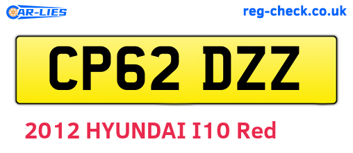CP62DZZ are the vehicle registration plates.
